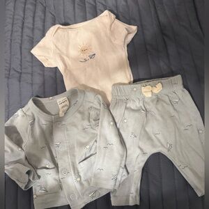 Carter’s Newborn Outfit with Onesie, Cardigan, and Pants